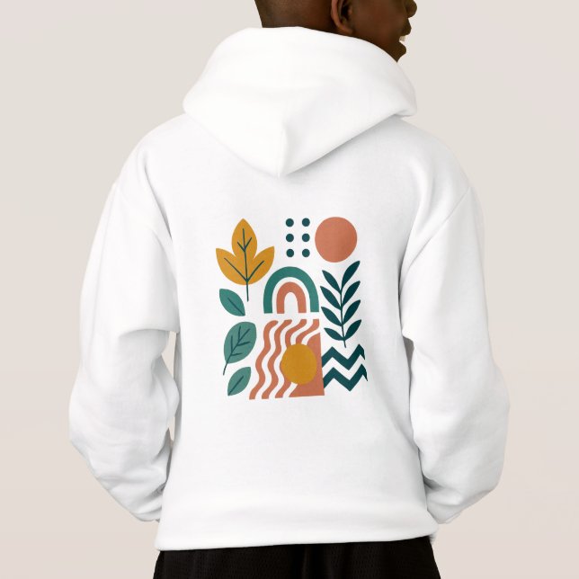 Camiseta Modern Boho Abstrato Nature Wall Art (Verso)
