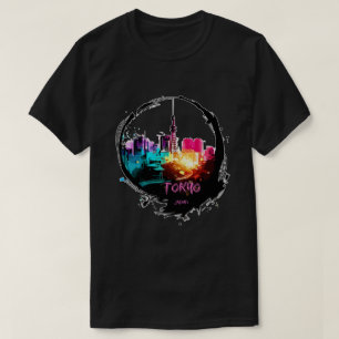 Camiseta Modern Colorful Tokyo Japan cityscape