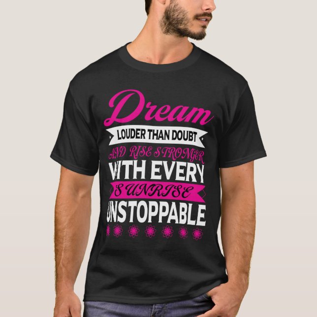 Camiseta Modern Dream Typography (Frente)