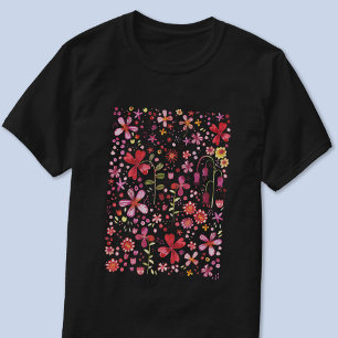 Camiseta Modern Floral Watercolor