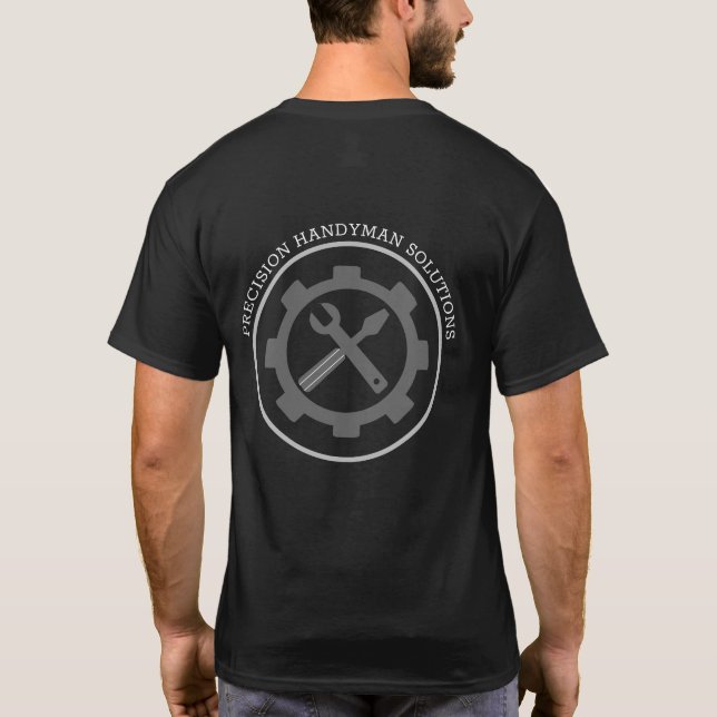 Camiseta Modern handyman construction custom logo (Verso)