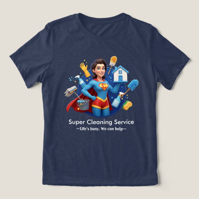 Camiseta Modern House Cleaning Maid Service Housekeeping (Design frontal)