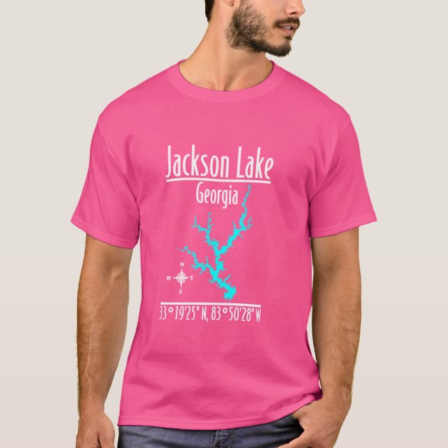 Camiseta Modern Jackson Lake - Geórgia (Frente)