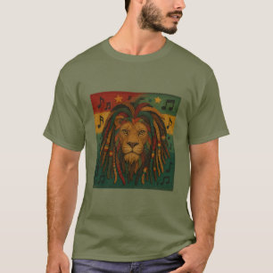 Camiseta Modern Jamaica Rasta Lion