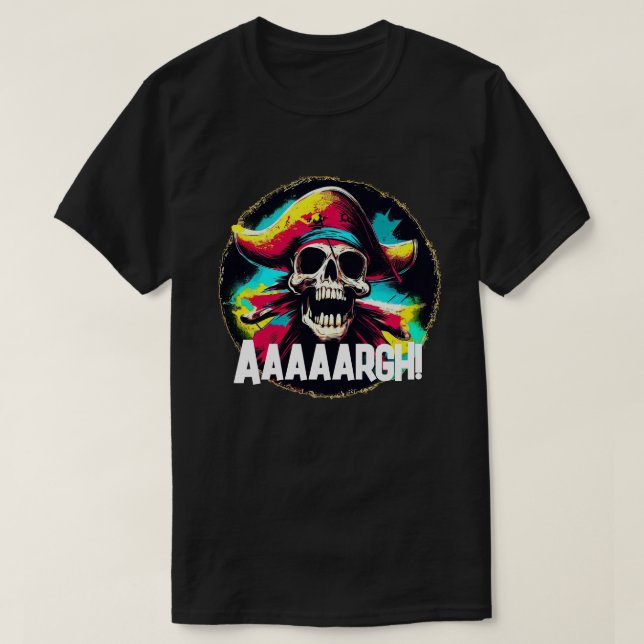 Camiseta Modern Jolly Roger (Frente do Design)