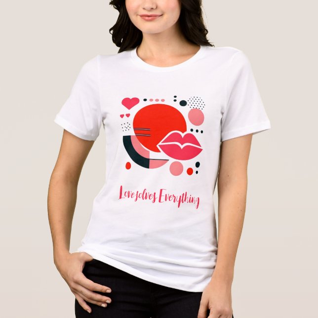 Camiseta Modern Love Pop Art (Frente)