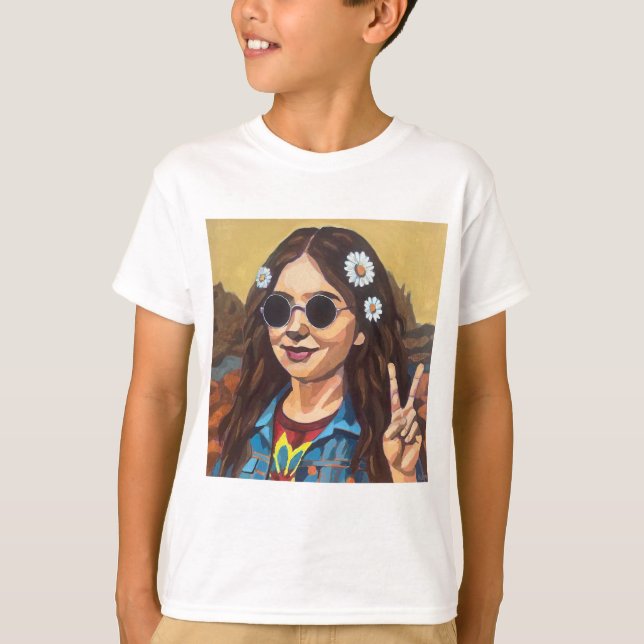 Camiseta Modern Mona Lisa Painting - da Vinci Inspired (Frente)