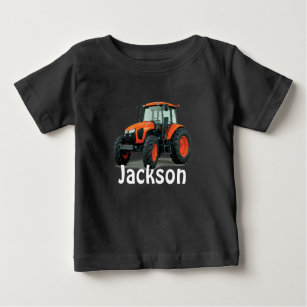 Camiseta Modern Orange Farm Trator