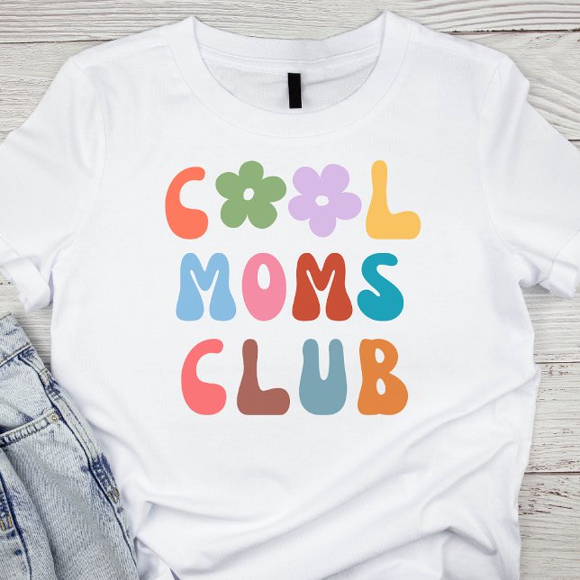 Camiseta Modern Retro Legal Clube mães Vintage Groovy (Cool Moms Club Sweatshirt, Mother's Day Gift, Cool Mom Sweatshirt, Gift for Mom, Cool Mom Hoodie)