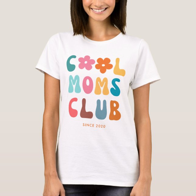 Camiseta Modern Retro Legal Clube mães Vintage Groovy (Frente)