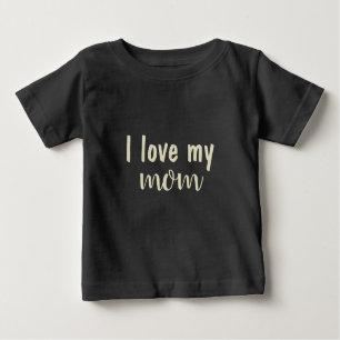 Camiseta Modern Trendy Cute Eu Amo Minha Mãe