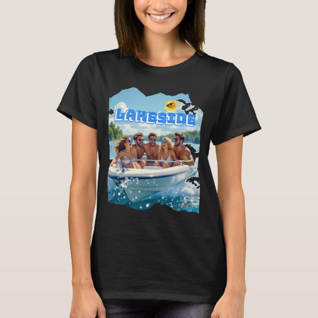 Camiseta Modern Trendy Lakeside (Frente)