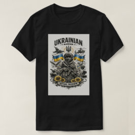 Camiseta Modern Ukrainian Military Tattoo Sketch