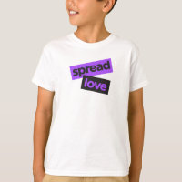 Modern, urban, vibrant, trendy graphic Spread Love