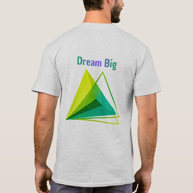 Camiseta Moderna 3D Geométrica Continue - T-Shirt (Verso)
