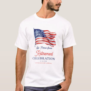 Camiseta Moderna bandeira Americana 4º de julho Reforma do