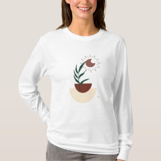 Camiseta Moderna Boho Manga Longa