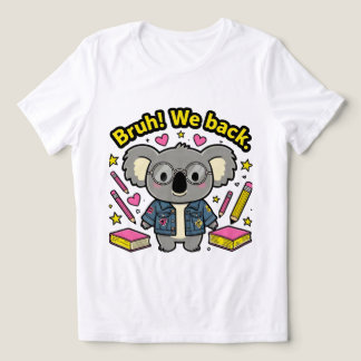 Camiseta Moderna "Bruh! Voltamos" Garota do Café Gelado Est