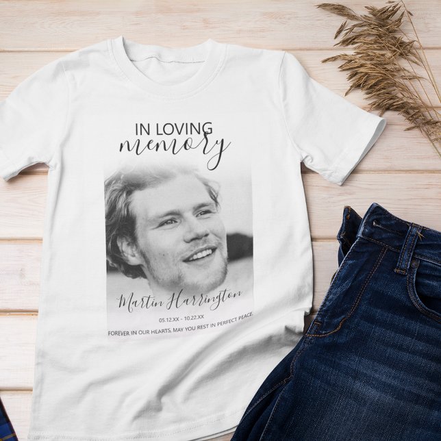 Camiseta Moderna com Foto em Memória (Criador carregado)