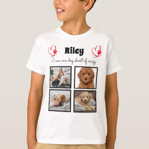 Camiseta moderna de colagem de fotos para cães par