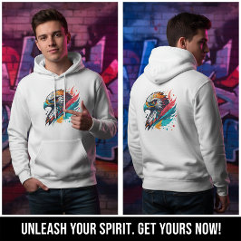 Camiseta Moderna de Grafite Falcão Feroz