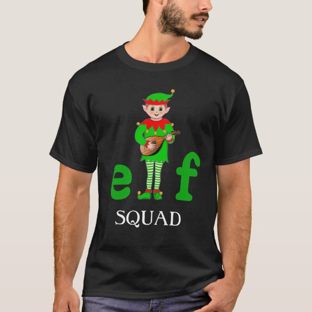 Camiseta Moderna do Esquadrão de Elfos Musicais de (Frente)