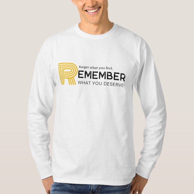 Camiseta moderna motivacional laranja com tipograf (Frente)
