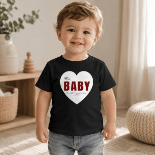 Camiseta Moderna Personalizada Coração de Bebê