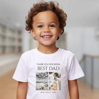 Camiseta Moderna Personalizada para Crianças Peque