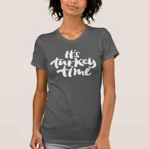 Camiseta Moderna Sua Carta de Ação de Graças na Turquia