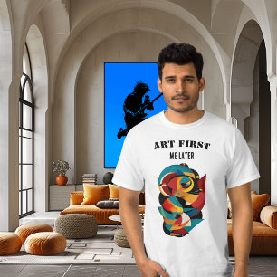 Camiseta Moderno Abstrato Geométrico para Criativos Apaixon