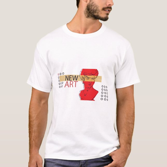 Camiseta Moderno assume um busto clássico (Frente)