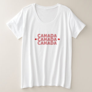 Camiseta Moderno CANADÁ - Bandeira do Canadá - Souvenir