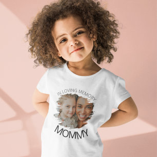 Camiseta Moderno Crianças Shirt Memorial de Foto Smudge