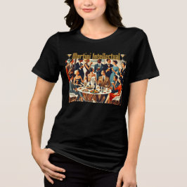 Camiseta Moderno de Meados do Século Os Intelectuais do Mar