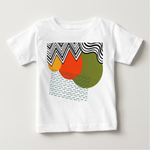 Camiseta Moderno do Médio do século abstrato