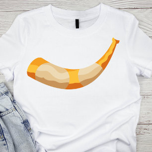 Camiseta Moderno Dourado e Beige Yom Kippur Shfar