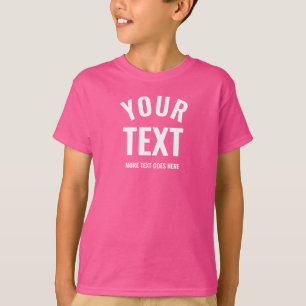 Camiseta Moderno Elegante Uau Rosa Modelo Meninos Rosa Melh