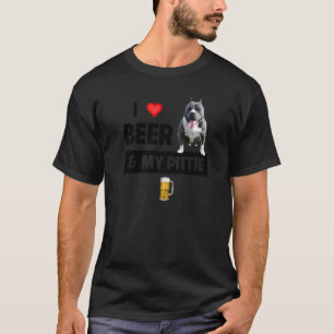 Camiseta Moderno Eu Amo Cerveja E Minha Mãe Pai Pittie Pitb