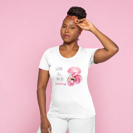 Camiseta Moderno Exótico Altura E Fabuloso Flamingo BE