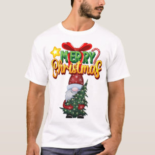 Camiseta Moderno Feliz Natal Papai Noel