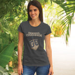 Camiseta Moderno Hanukkah Funny Dreidel Champion Mãe<br><div class="desc">Celebre Chanucá com orgulho e humor enquanto se reúne com toda a família. Este design gráfico do festival faz um presente perfeito para os feriados. Seja para seu vizinho,  família,  marido,  tio ou namorado</div>