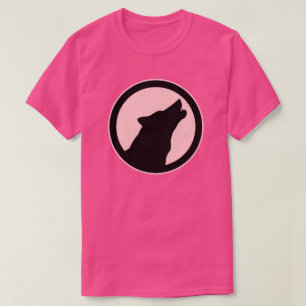 CAMISETA MODERNO HOLF SILHOUETTE E CÍRCULO DE ROSA