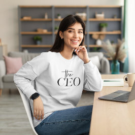 Camiseta Moderno Mínimo O CEO Preto