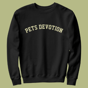 Camiseta Moderno Preto para Amantes de Animais de Estimação