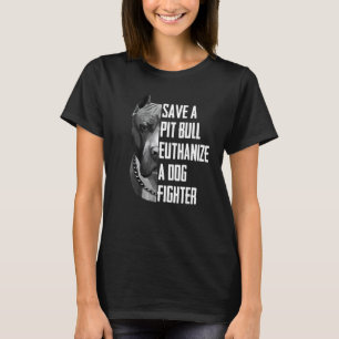 Camiseta Moderno Salve um pitbull eutanasiar um lutador de