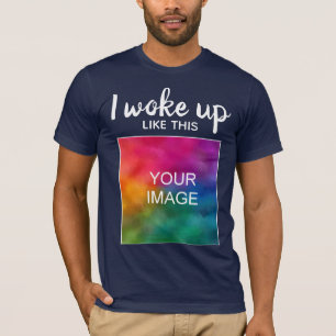 Camiseta Moderno Sarcástico Engraçado Eu Acordei Como Este