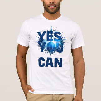 Camiseta Moderno "Sim, Você Pode" Motivacional Cinético 