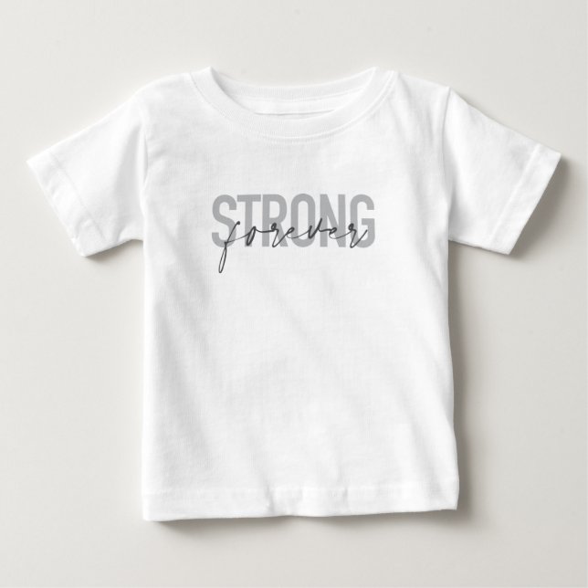 Camiseta Moderno, simples, design elegante chique Forte par (Frente)
