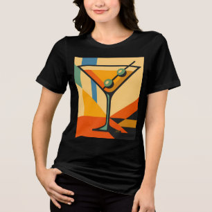 Camiseta Moderno Sol Nascente Bauhaus Martini de Meados do